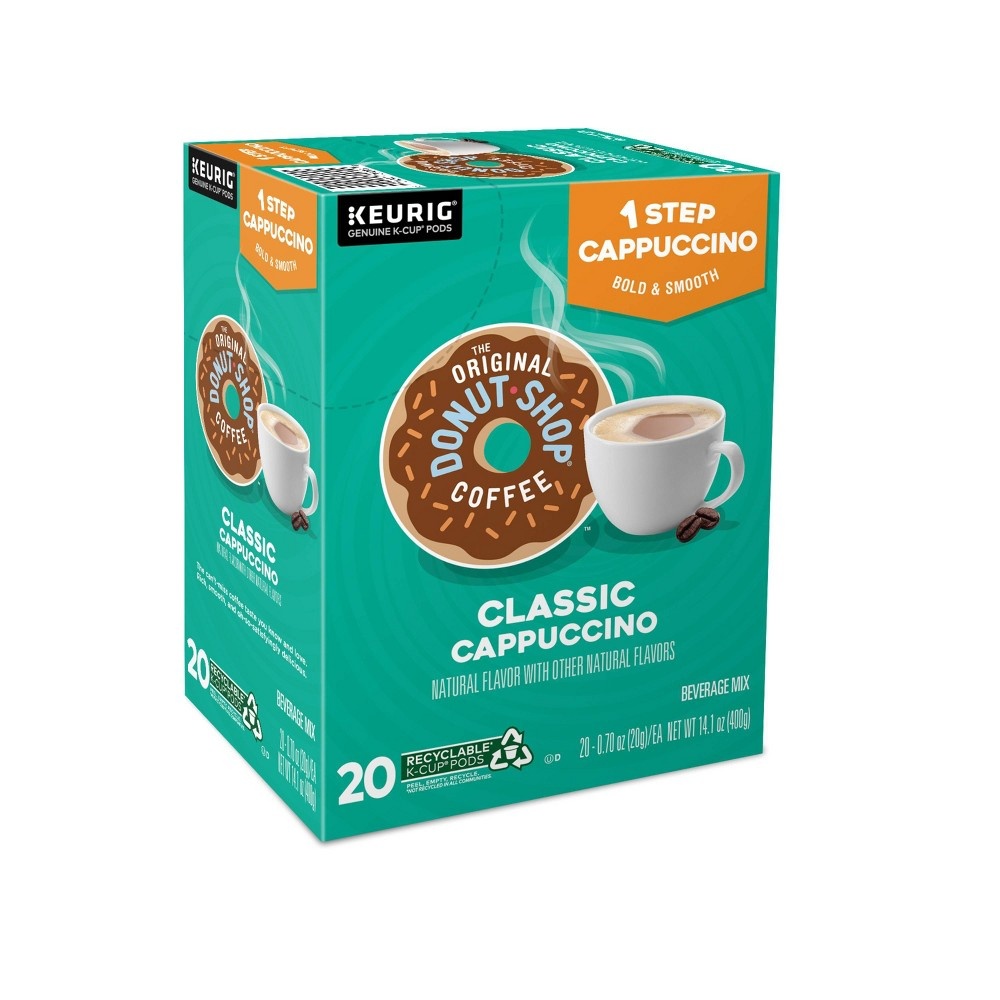 slide 4 of 9, The Original Donut Shop Classic Cappuccino Dark Roast Coffee - Single Serve Pods - 20ct, 20 ct