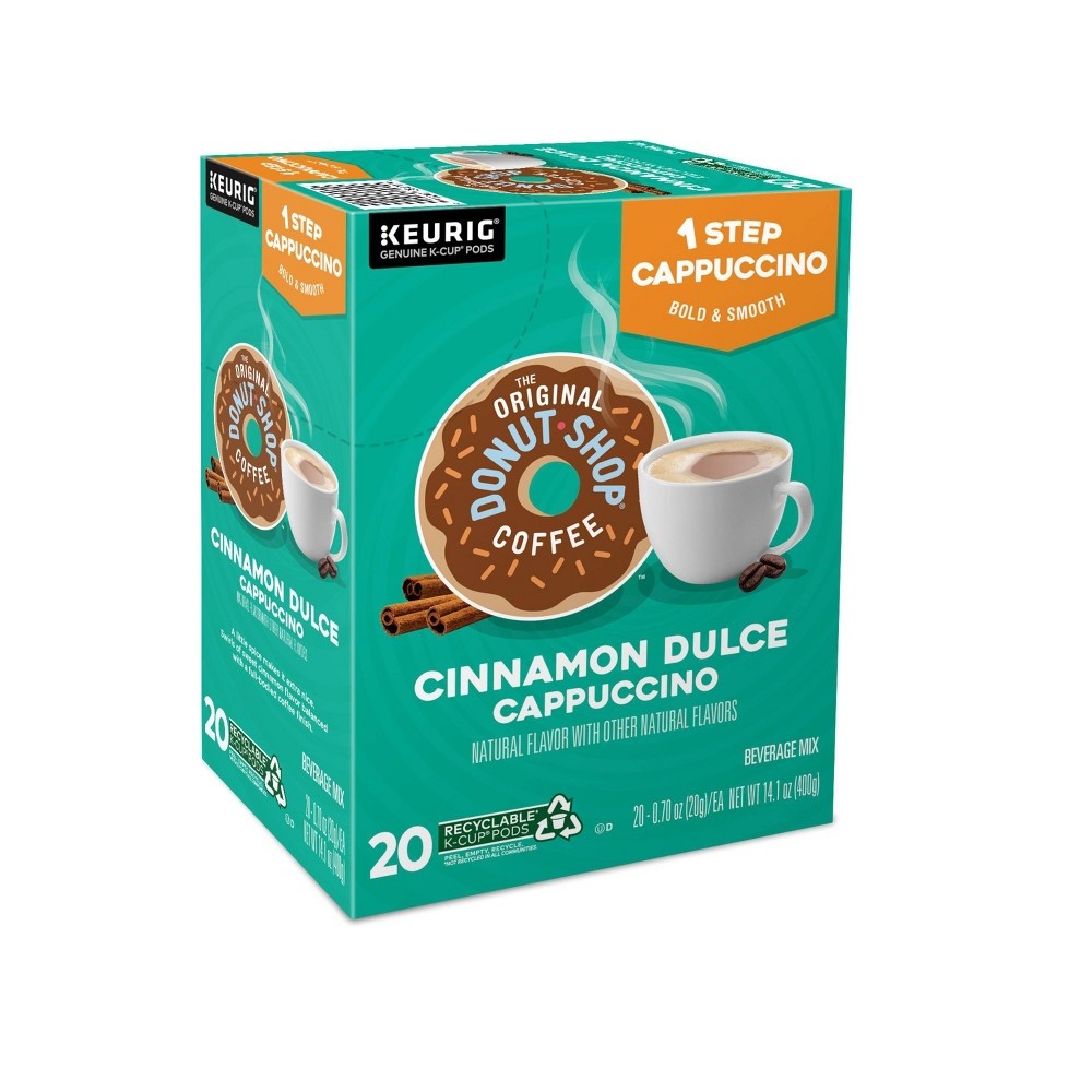 slide 5 of 9, The Original Donut Shop Cappuccino Cinnamon Dulce Dark Roast Coffee - Single Serve Pods - 20ct, 20 ct