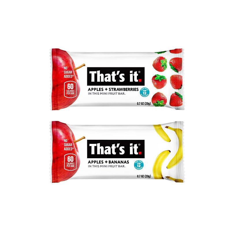 slide 2 of 6, That's It. Strawberry Banana Mini Fruit Bars - 10ct/7oz, 10 ct; 7 oz