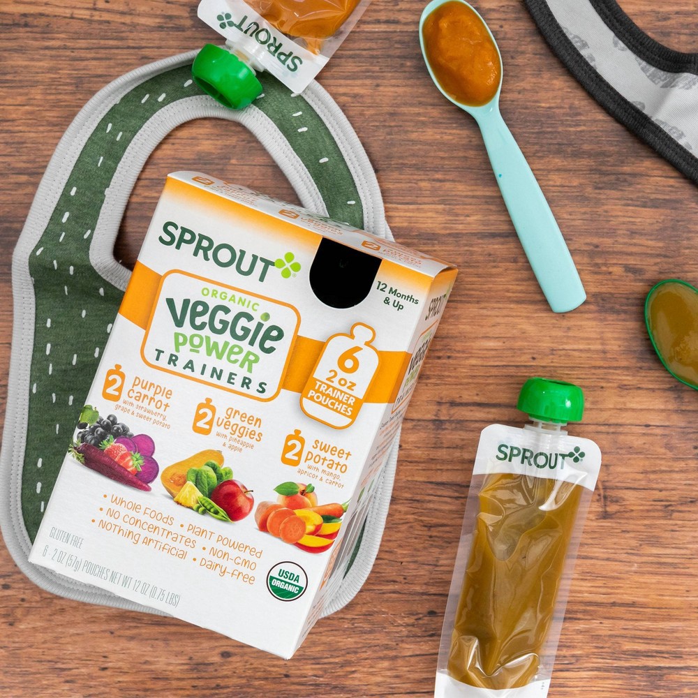 Veggie Baby Food Pouches with Pineapple & Apple