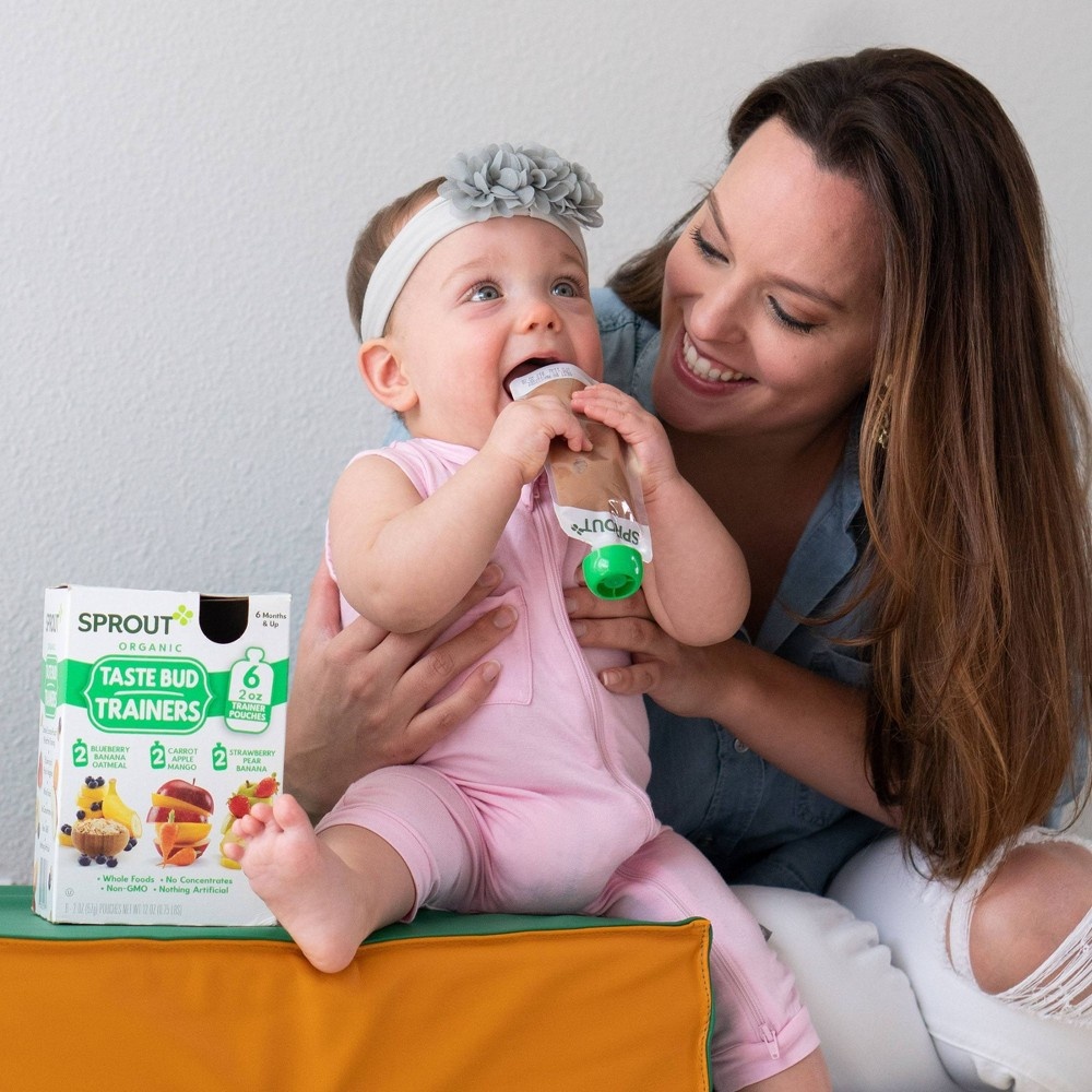 slide 6 of 6, Sprout Foods Organic Flavor Introduction Kit to Fruit Baby Food Pouches - 12oz/6pk, 6 ct; 12 oz