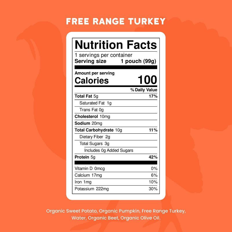 slide 8 of 9, Serenity Kids Free Range Turkey with Organic Sweet Potato, Pumpkin & Beet Baby Food Pouch - 3.5oz, 3.5 oz