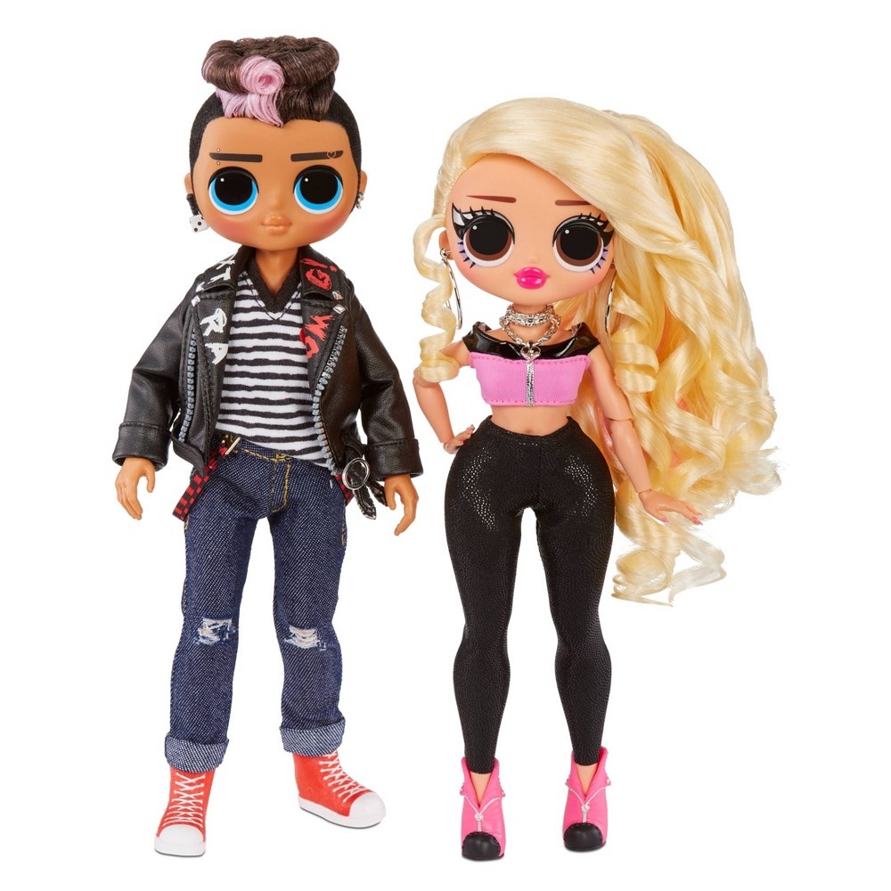 slide 2 of 7, L.O.L. Surprise! O.M.G. Movie Magic Tough Dude and Pink Chick Fashion Dolls, 2 ct