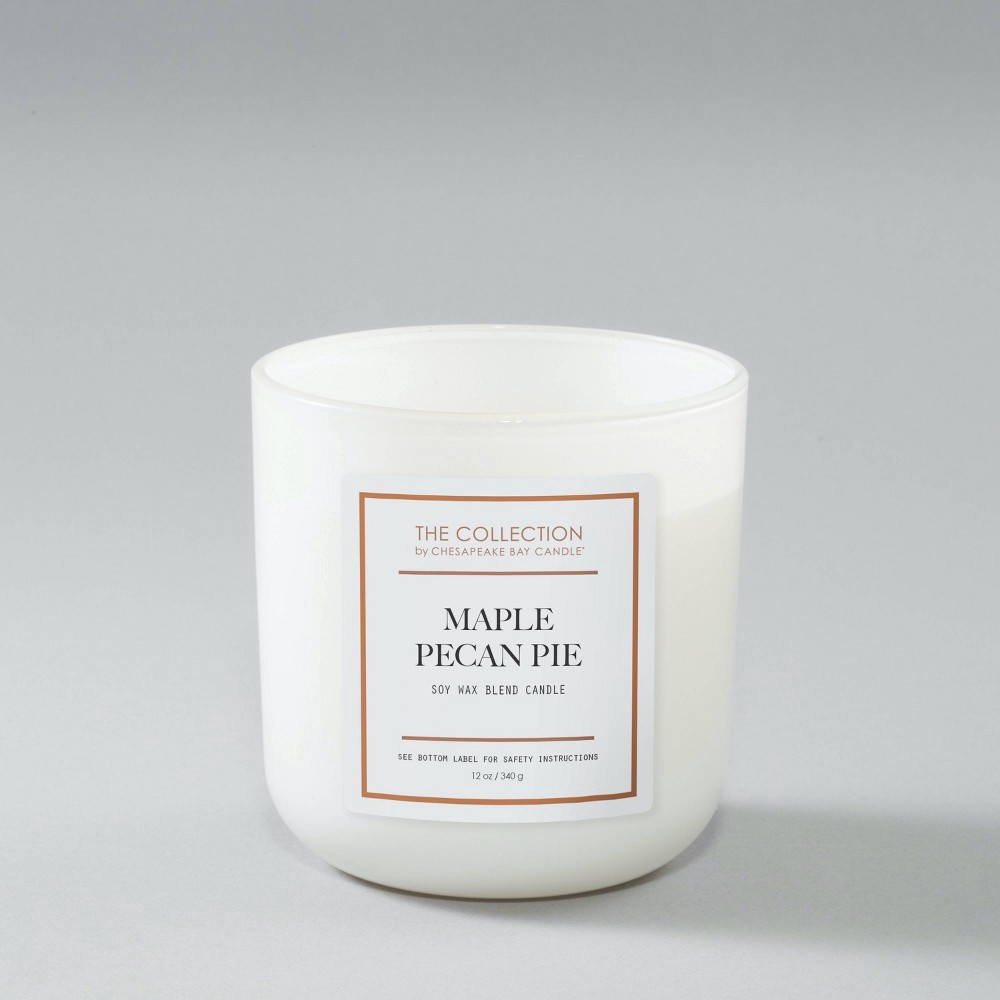 slide 3 of 5, 12oz Glass Jar 2-Wick The Collection Maple Pecan Pie Candle - Chesapeake Bay Candle, 12 oz