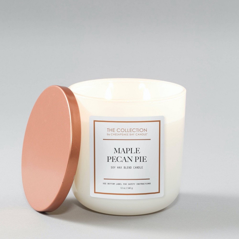 slide 5 of 5, 12oz Glass Jar 2-Wick The Collection Maple Pecan Pie Candle - Chesapeake Bay Candle, 12 oz