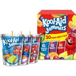Kool-Aid Jammers Variety Pack Juice Boxes - 30pk/6 fl oz Pouches