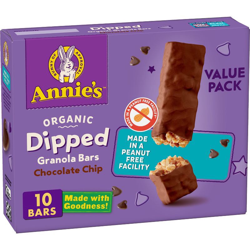 slide 1 of 7, Annie's Organic Chocolate Dipped Granola Bars - 10ct/9.2oz, 10 ct, 9.2 oz