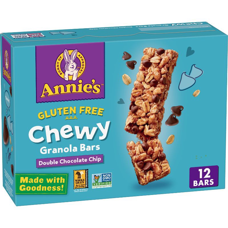 slide 1 of 12, Annie's Organic Gluten Free Double Chocolate Chip Granola Bars Value Pack - 11.7oz, 11.7 oz