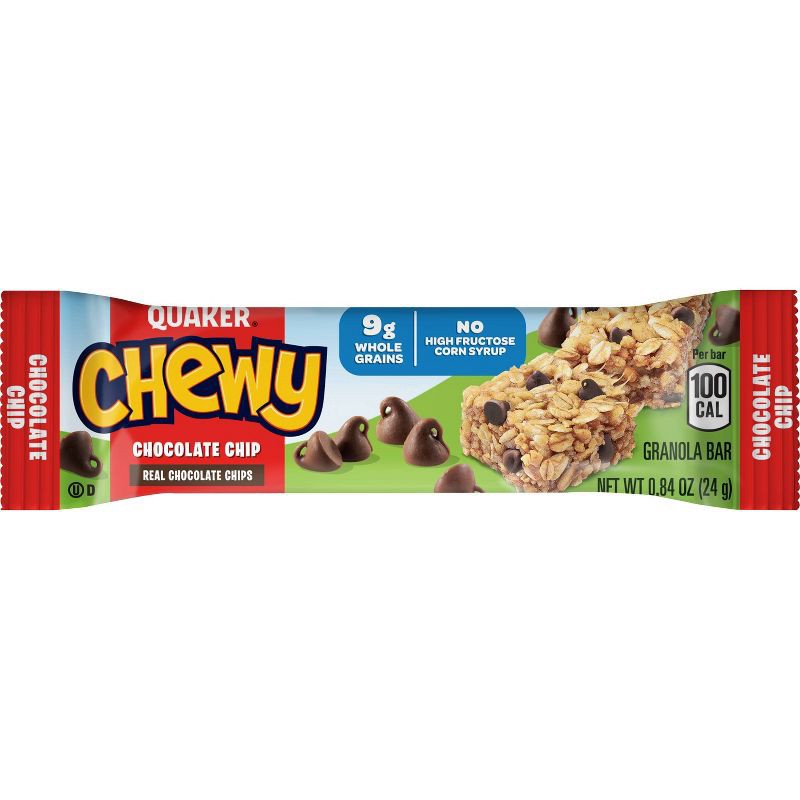 slide 3 of 4, Quaker Chewy Chocolate Chip Granola Bars - 25.2oz/30ct, 25.2 oz, 30 ct