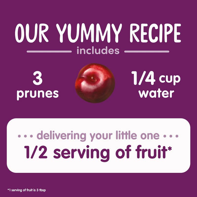 slide 8 of 10, Happy Baby HappyBaby Organics Stage 1 Clearly Crafted Prunes Baby Food Pouch - 3.5oz, 3.5 oz