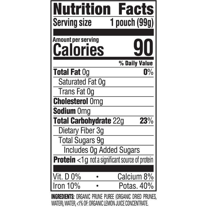 slide 10 of 10, Happy Baby HappyBaby Organics Stage 1 Clearly Crafted Prunes Baby Food Pouch - 3.5oz, 3.5 oz