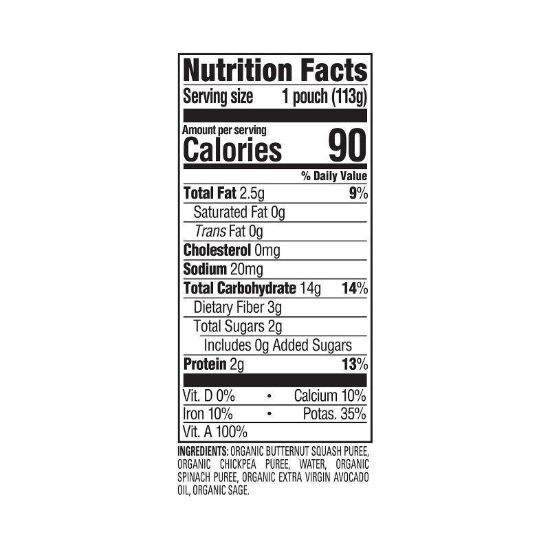 slide 5 of 6, Happy Baby HappyBaby Organics Stage 2 Squash Chickpeas and Spinach with Avocado Oil & Sage Baby Food Pouch - 4oz, 4 oz
