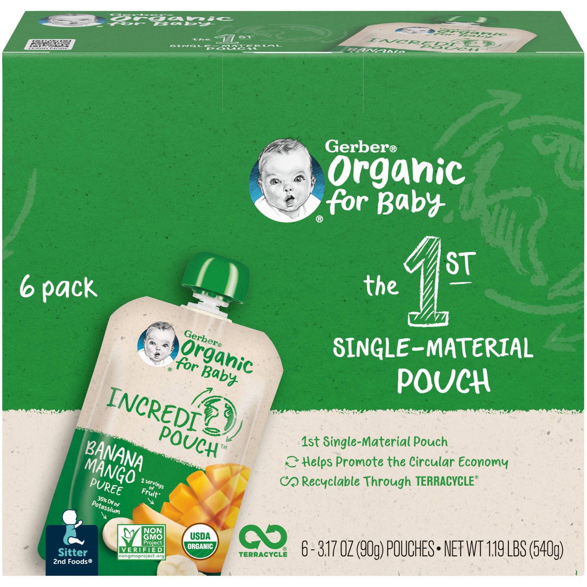 Gerber hot sale recyclable pouch