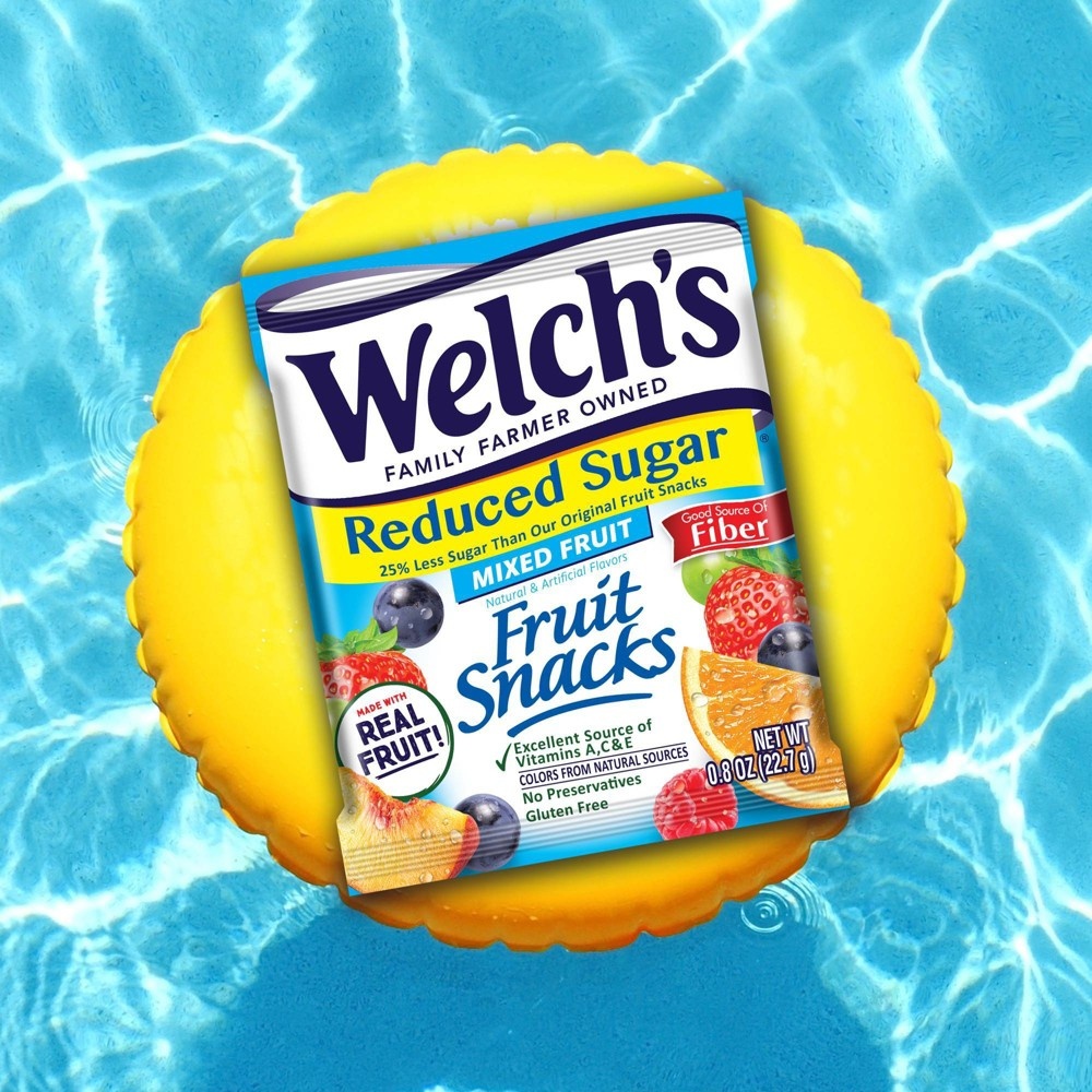 slide 4 of 4, Welch's Reduced Sugar Mixed Fruit Flavored Fruit Snacks - 18ct, 18 ct