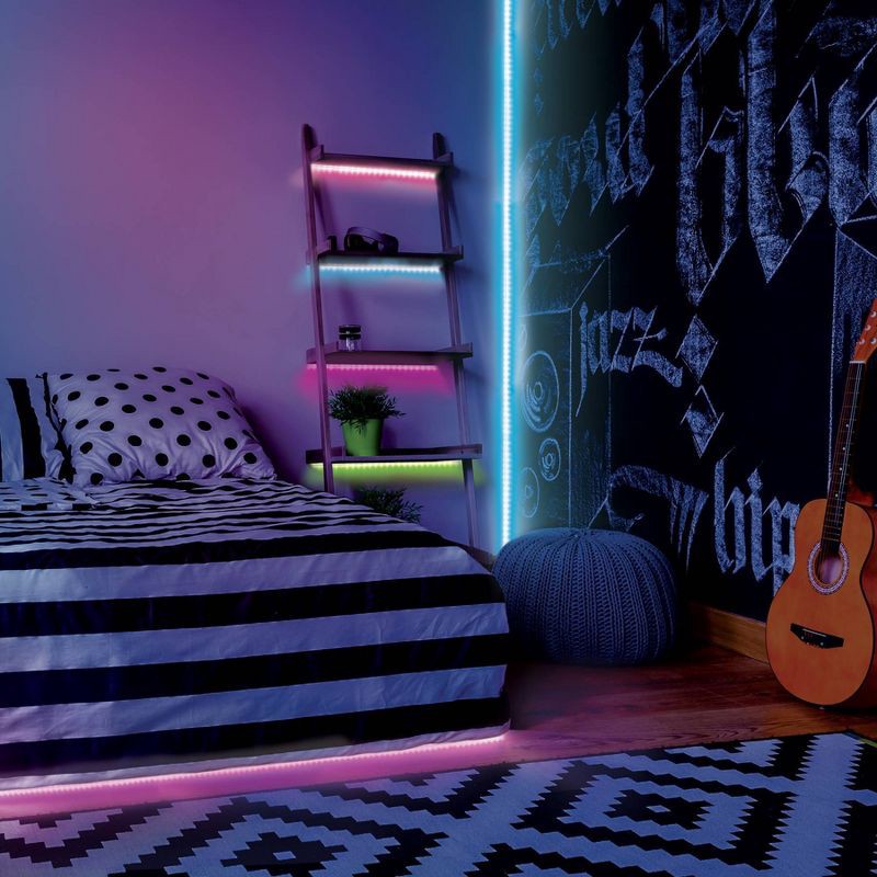 slide 3 of 3, 8.2' LED Music Sync Strip Rope Lights - West & Arrow, 1 ct