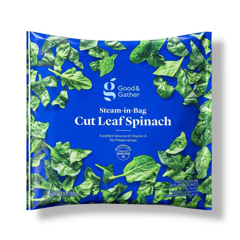 slide 1 of 3, Frozen Cut Leaf Spinach - 10oz - Good & Gather™, 10 oz