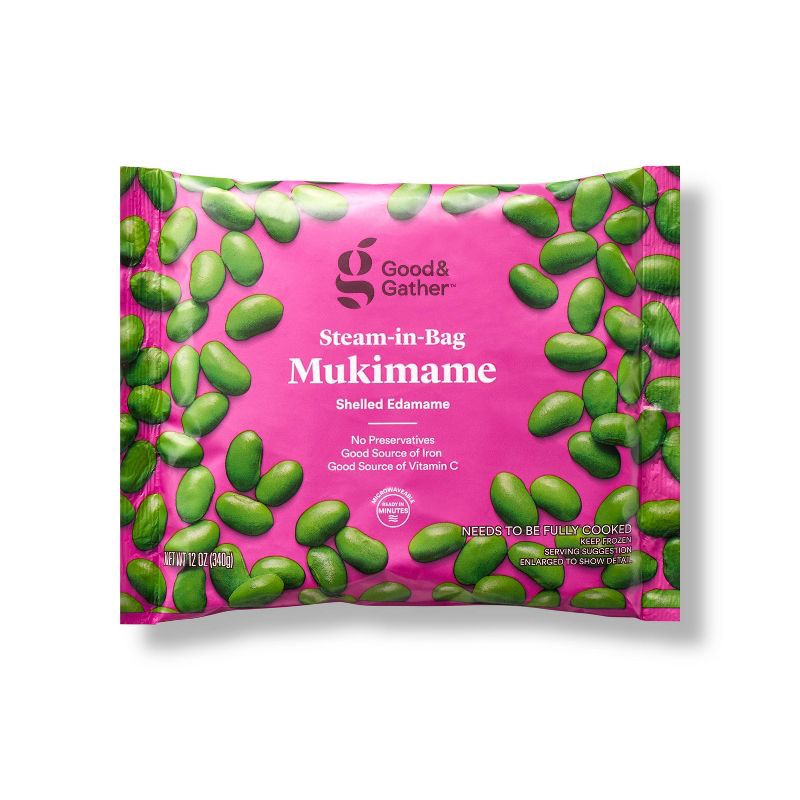 slide 1 of 3, Frozen Steam-in-bag Mukimame - 12oz - Good & Gather™, 12 oz