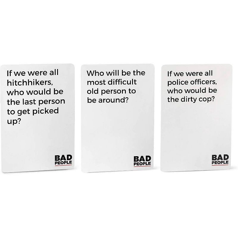 slide 4 of 9, Bad People Board Game: Dyce Games Party Cards for Creative Thinking, 3+ Players, 30-60 Min Play, 1 ct