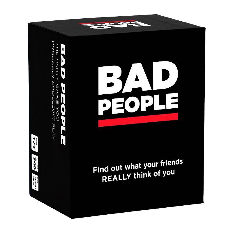 slide 1 of 9, Bad People Board Game: Dyce Games Party Cards for Creative Thinking, 3+ Players, 30-60 Min Play, 1 ct