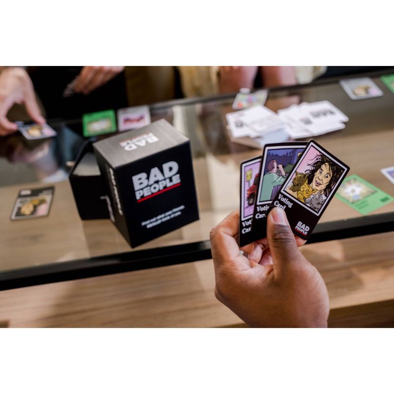 slide 6 of 9, Bad People Board Game: Dyce Games Party Cards for Creative Thinking, 3+ Players, 30-60 Min Play, 1 ct
