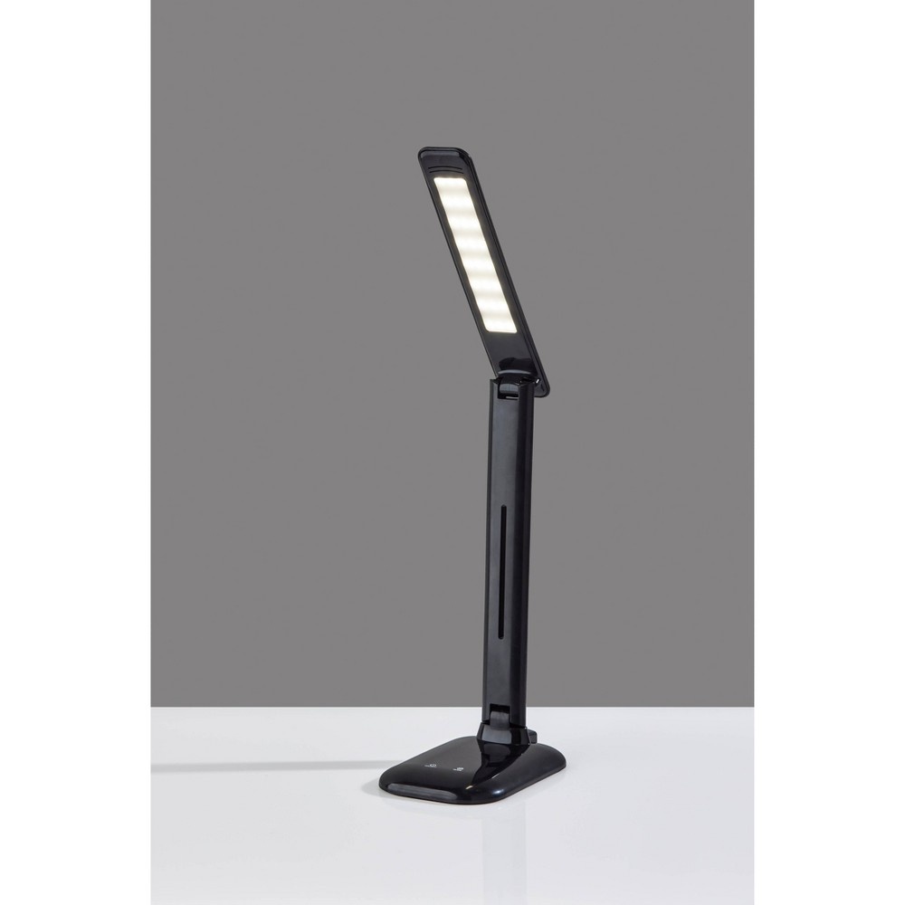 slide 3 of 4, Dimmable Desk Lamp with Straight Neck (Includes LED Light Bulb) Black - Adesso, 1 ct