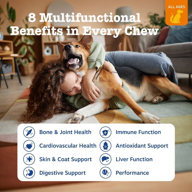 slide 3 of 10, Zesty Paws 8-in-1 Multivitamin Bites for Dog Chicken Flavor - 60ct, 60 ct