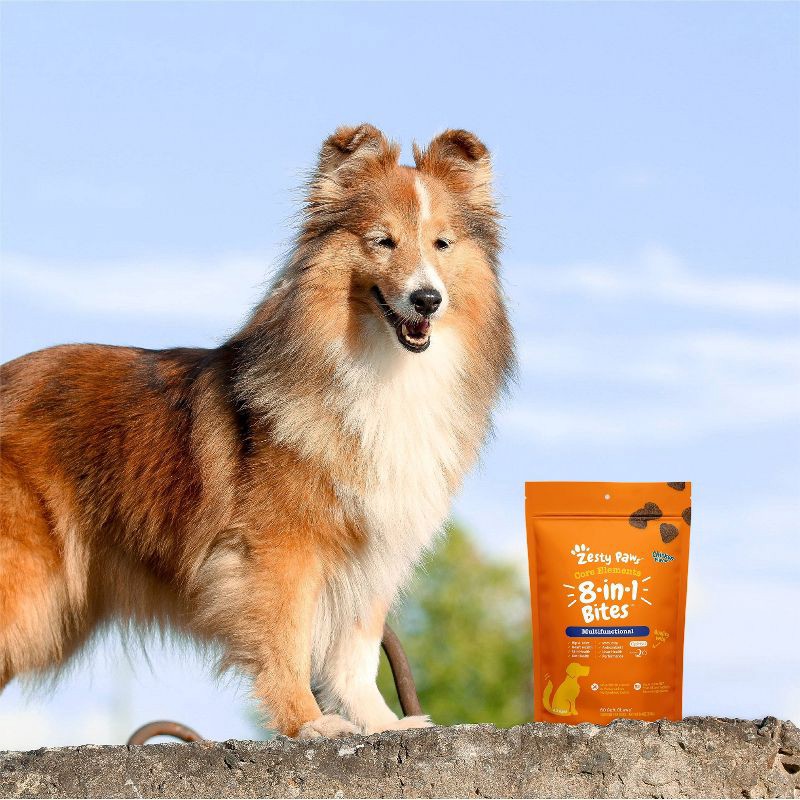 slide 4 of 5, Zesty Paws 8-in-1 Multivitamin Bites for Dog Chicken Flavor - 60ct, 60 ct