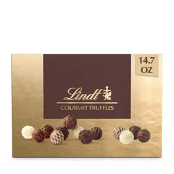 Lindt Gourmet Chocolate Candy Truffles Gift Box - 14.7 oz.
