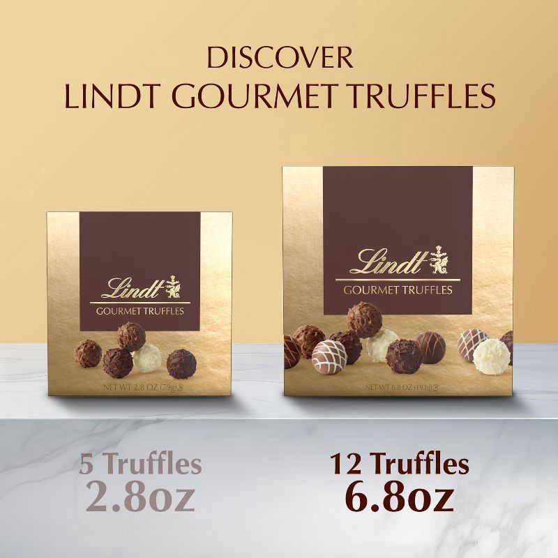 slide 6 of 10, Lindt Gourmet Chocolate Candy Truffles Gift Box - 6.8 oz., 6.8 oz