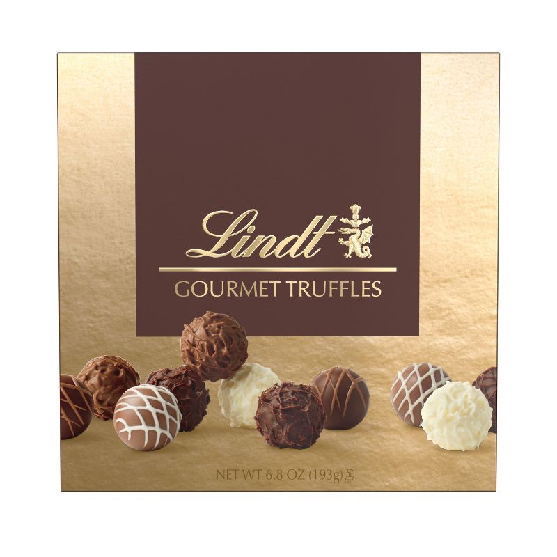 slide 10 of 10, Lindt Gourmet Chocolate Candy Truffles Gift Box - 6.8 oz., 6.8 oz