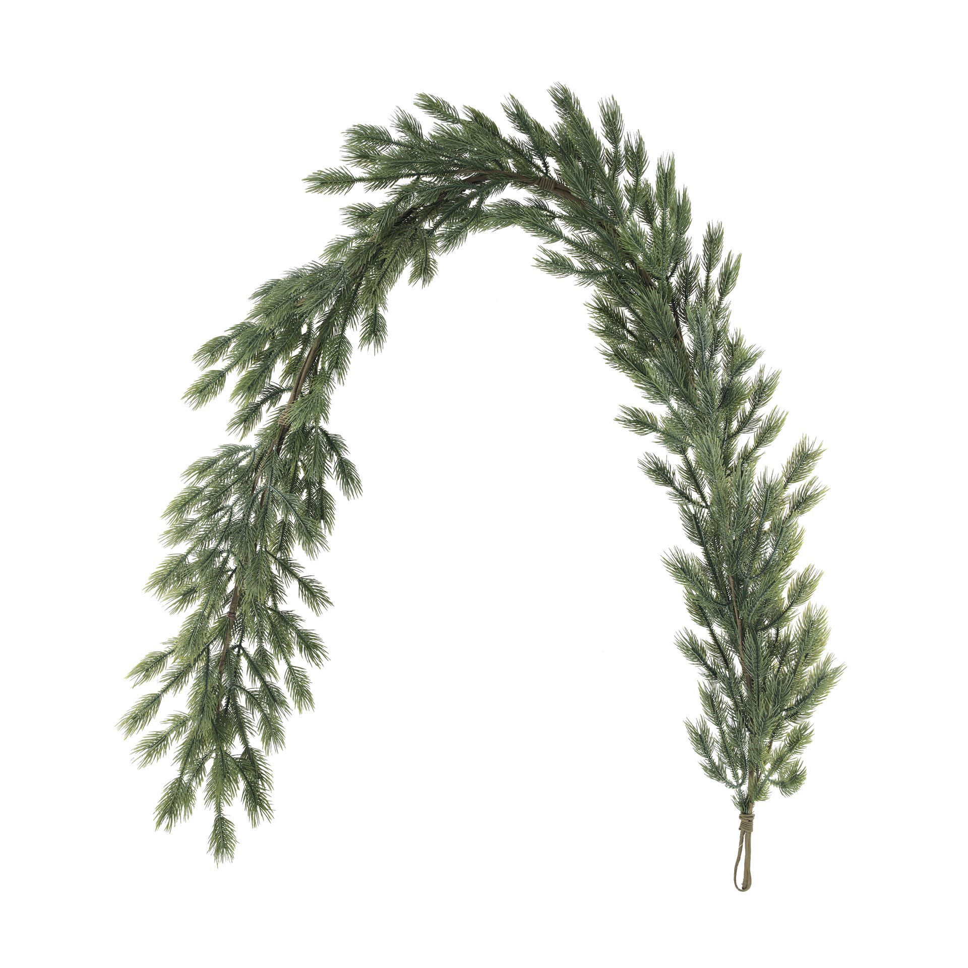 slide 2 of 3, 6ft. Green Pine Needle Garland By Ashland, 6 ft