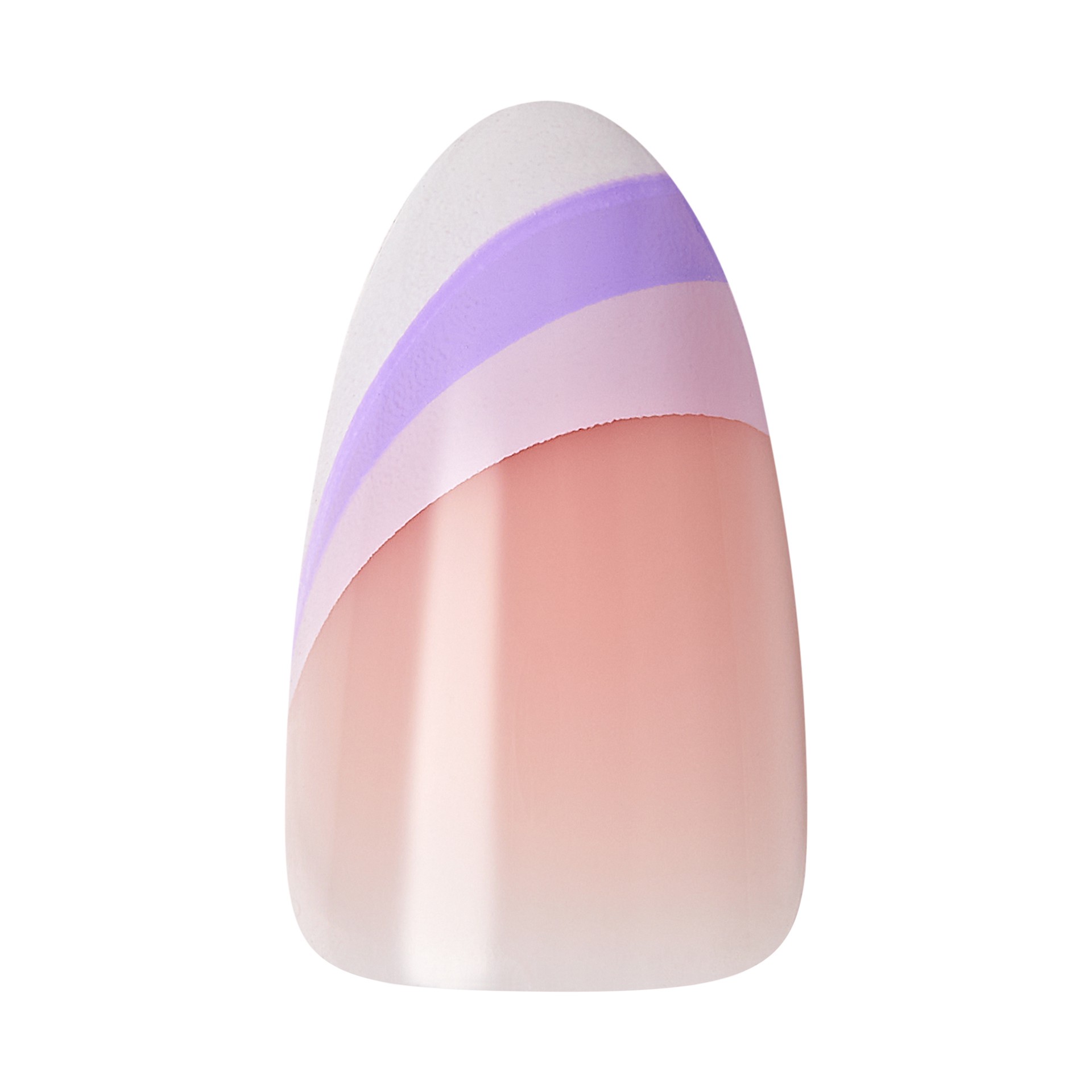 slide 3 of 5, KISS Voguish Fantasy Press-On Nails, Purple & Pink, Medium Length, Almond Shape, 31 Ct., 31 pc
