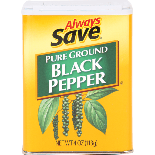 slide 1 of 1, Always Save Black Pepper, 1 ct