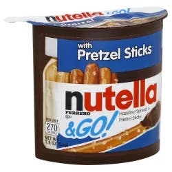 Nutella Hazelnut Spread + Pretzel Sticks