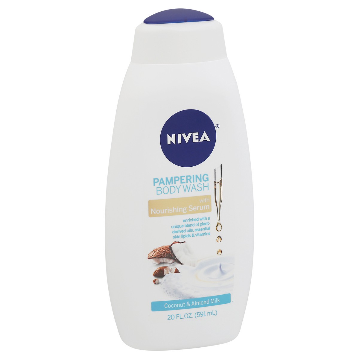 slide 7 of 13, Nivea Coconut & Almond Milk Pampering Body Wash 20 fl oz, 20 fl oz