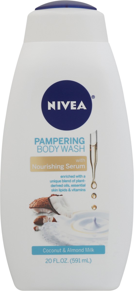 slide 1 of 13, Nivea Coconut & Almond Milk Pampering Body Wash 20 fl oz, 20 fl oz