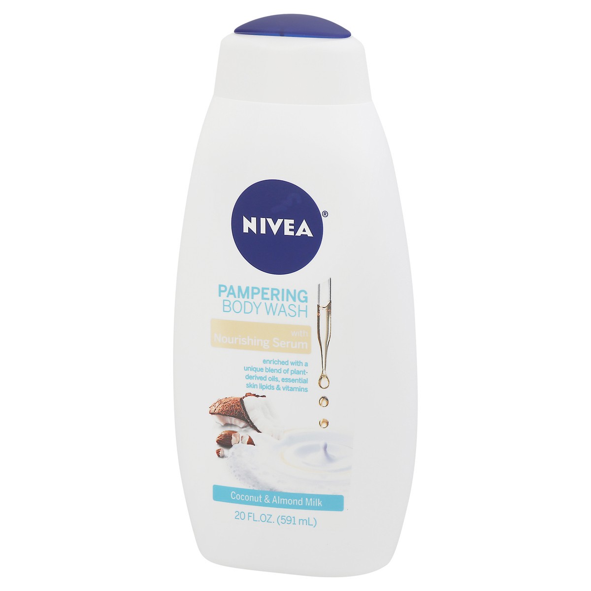 slide 9 of 13, Nivea Coconut & Almond Milk Pampering Body Wash 20 fl oz, 20 fl oz