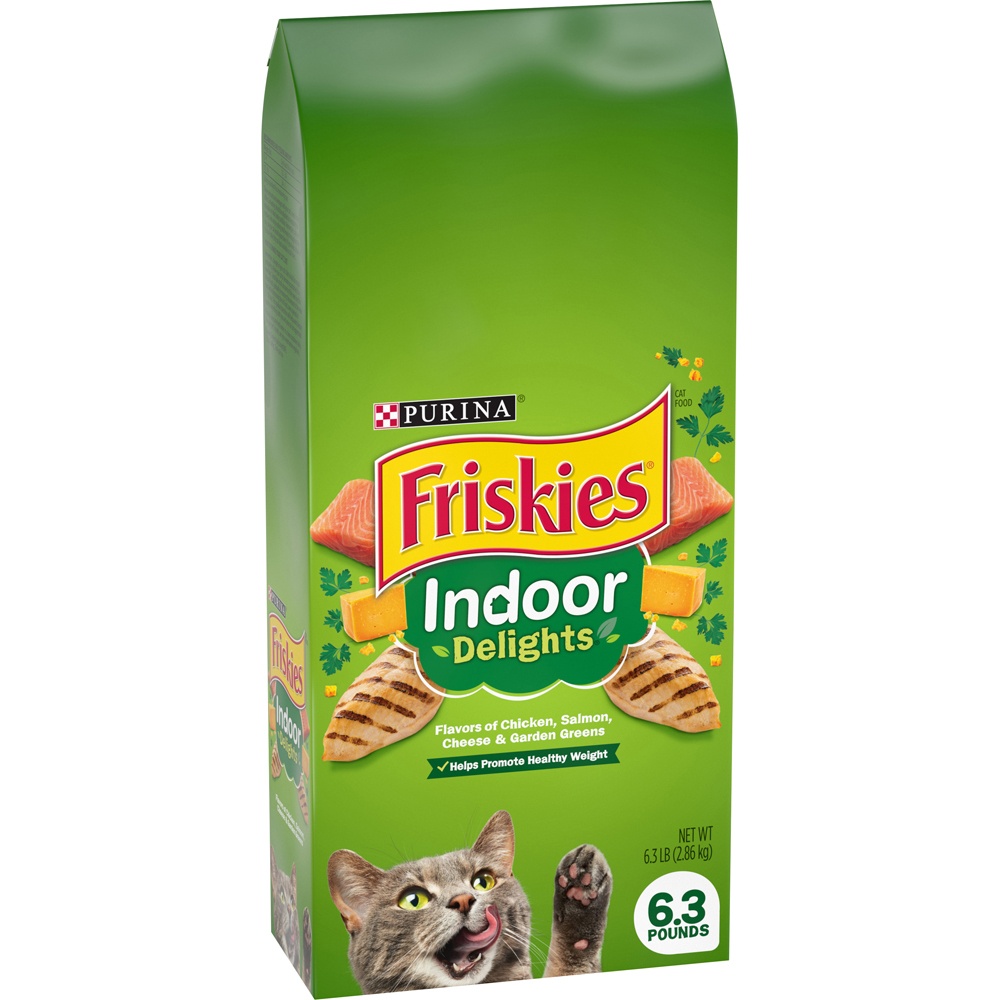 Friskies Indoor Delights Chicken, Beef, Salmon, Cheese, Garden Greens ...