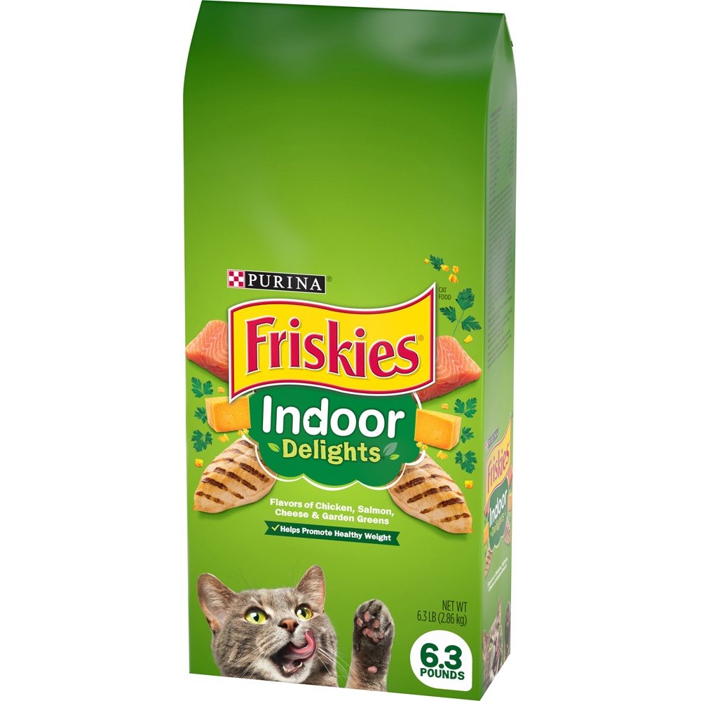 Friskies Indoor Delights Chicken, Beef, Salmon, Cheese, Garden Greens ...