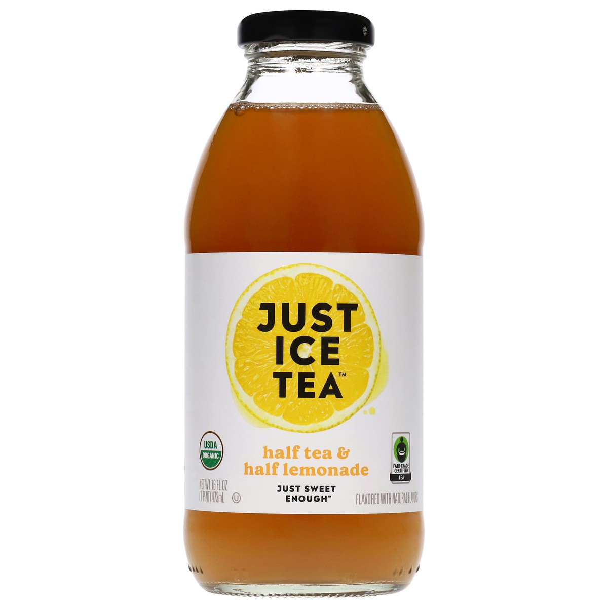 slide 1 of 9, Just Ice Tea Half Tea & Half Lemonade 16 fl oz, 16 fl oz