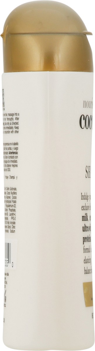 slide 7 of 9, OGX Nourishing + Coconut Milk Moisturizing Shampoo for Strong & Healthy Hair - Trial Size - 3 fl oz, 88.7 ml