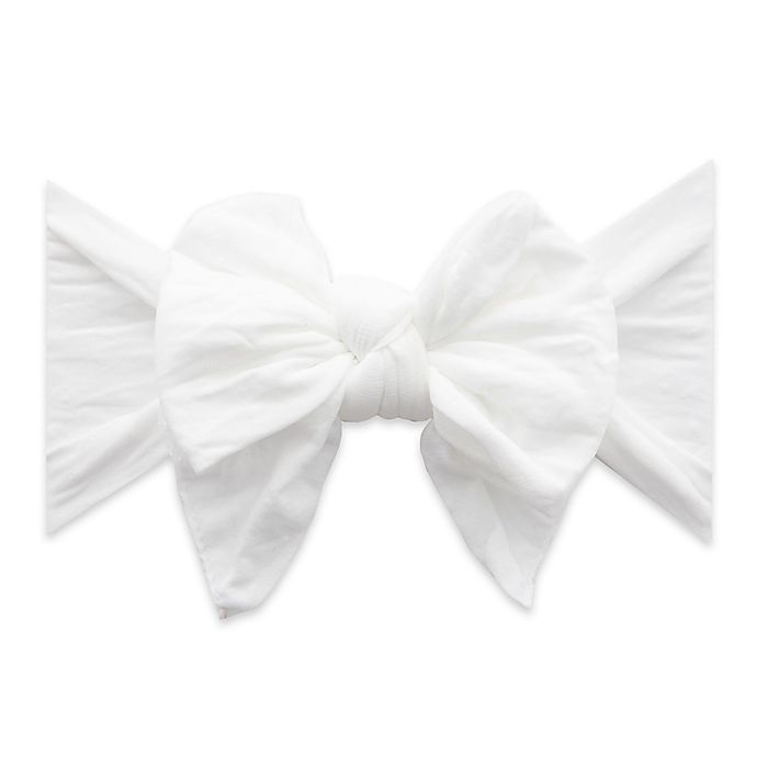 slide 1 of 1, Baby Bling One Size Dang-Enormous-Bow White Dot Knot Headband, 1 ct
