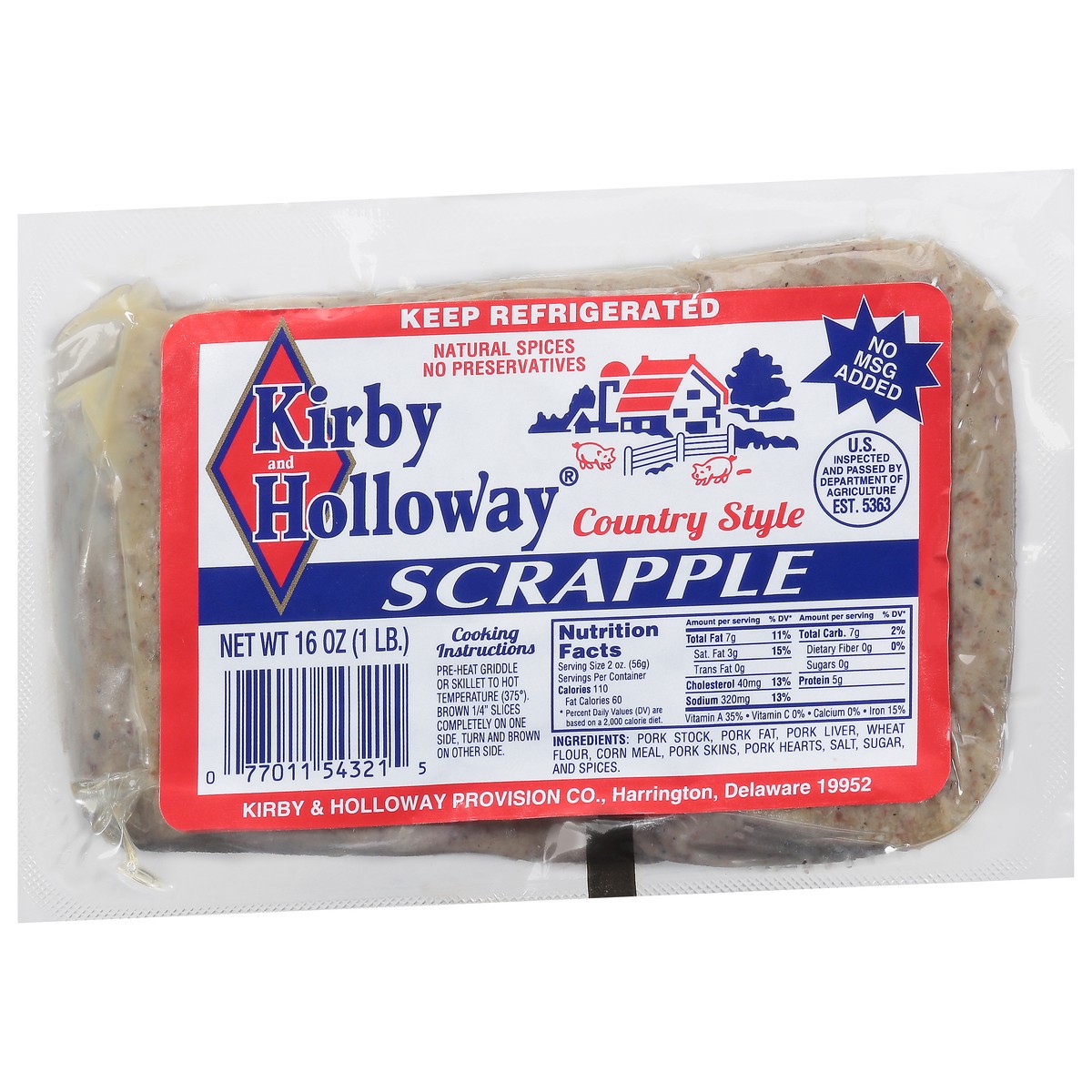 slide 2 of 11, Kirby and Holloway Scrapple, 16 oz