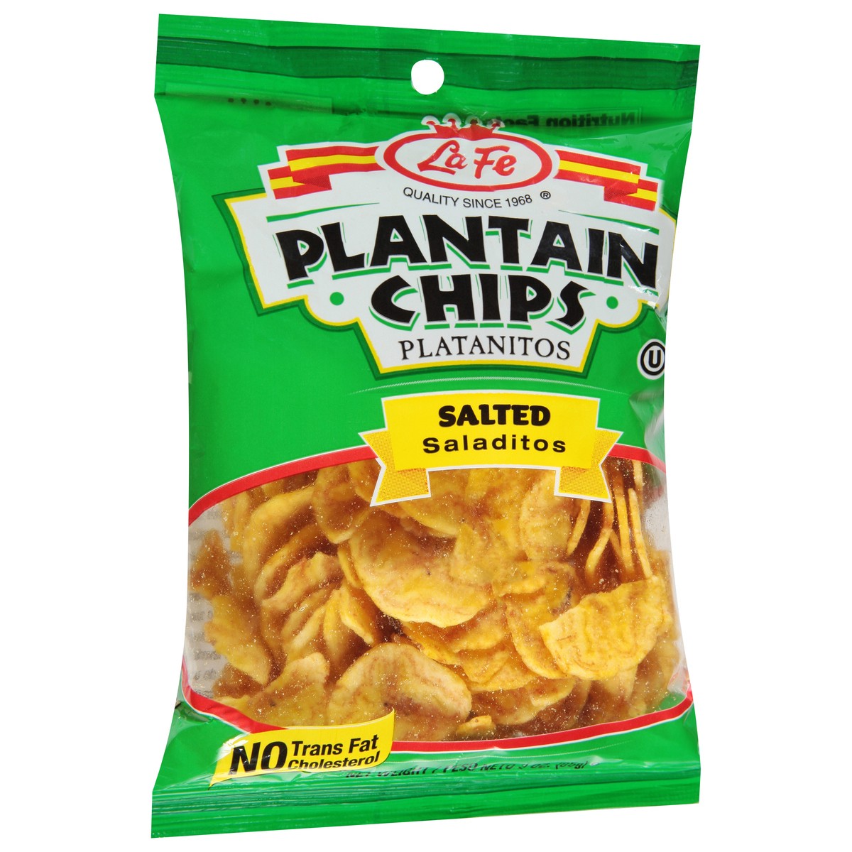 slide 2 of 9, La Fe Salted Plantain Chips 3 oz, 3 oz