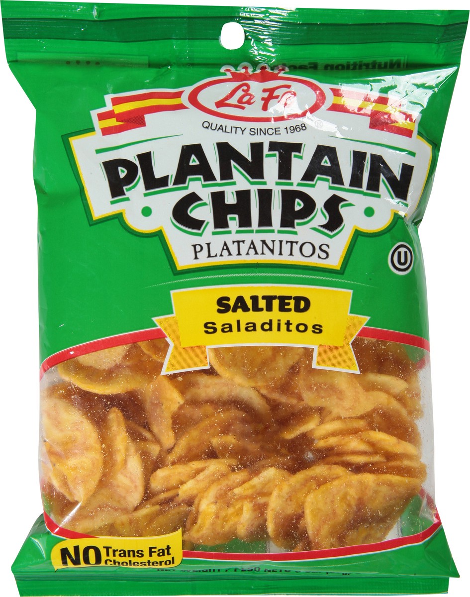 slide 6 of 9, La Fe Salted Plantain Chips 3 oz, 3 oz