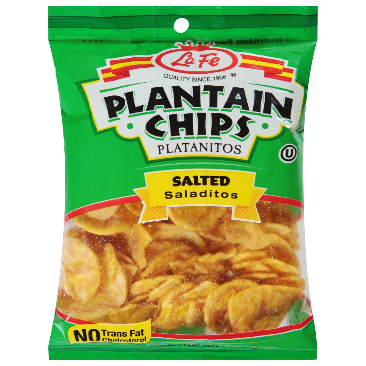 slide 1 of 9, La Fe Salted Plantain Chips 3 oz, 3 oz