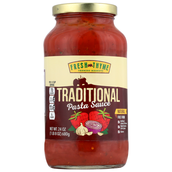 slide 1 of 1, Fresh Thyme Traditional Pasta Sauce, 1 ct