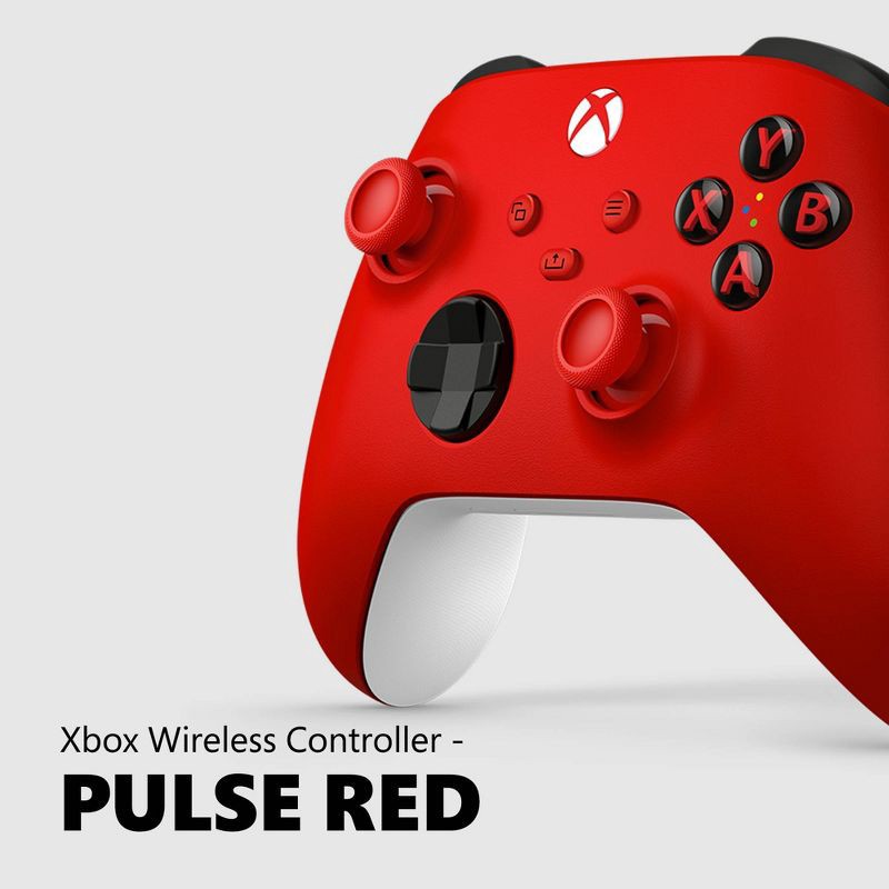 slide 2 of 9, Xbox Series X|S Wireless Controller - Pulse Red: Microsoft, USB-C, Bluetooth, PC Compatible, 1 ct