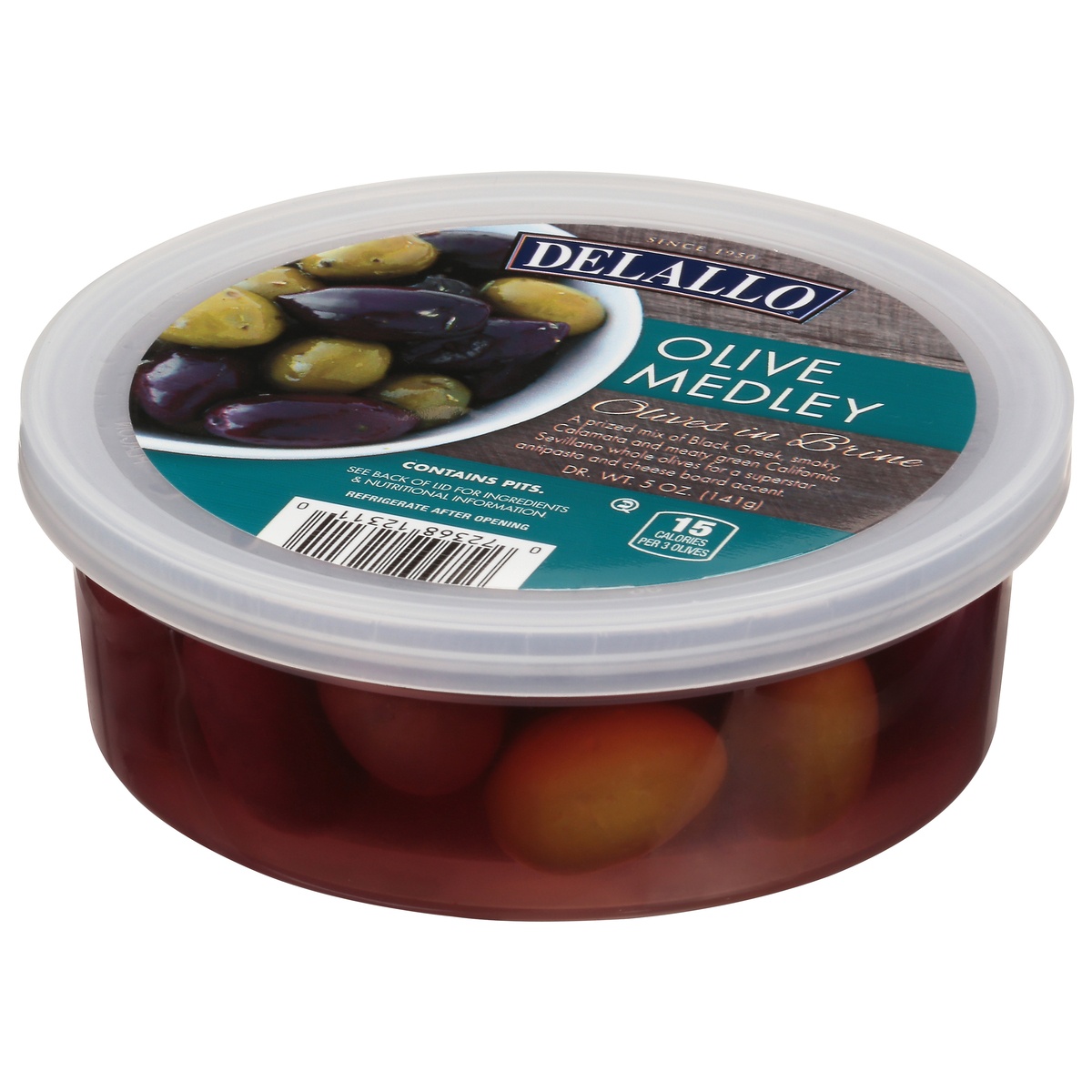 slide 3 of 9, DeLallo Olive Medly Olives in Brine 5 oz, 