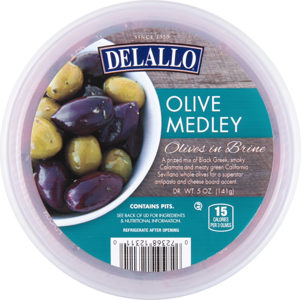 slide 6 of 9, DeLallo Olive Medly Olives in Brine 5 oz, 